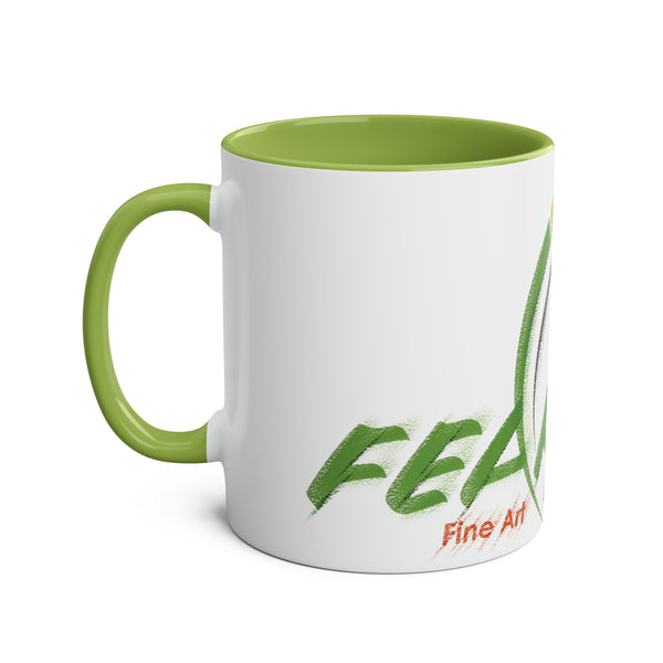Fearless Fine Art - Two-Tone Coffee Mug, 11oz