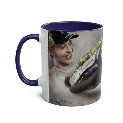 Valentino Rossi -  German Grand Prix 2010 - Two-Tone Coffee Mug, 11oz