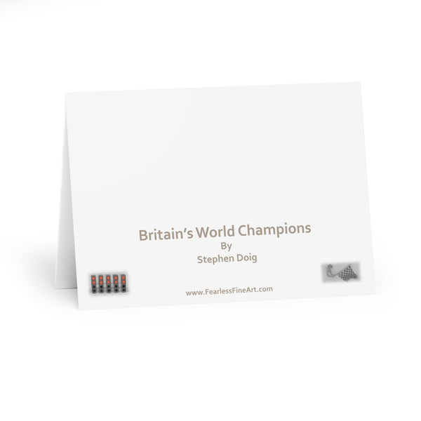 Britain's World Champions - By Stephen Doig - Greeting Cards (5 Pack)