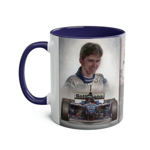 Damon Hill. World Champion 1996 - Two-Tone Coffee Mug, 11oz