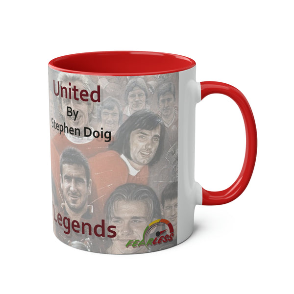 Man United. Legends - Two-Tone Coffee Mug, 11oz