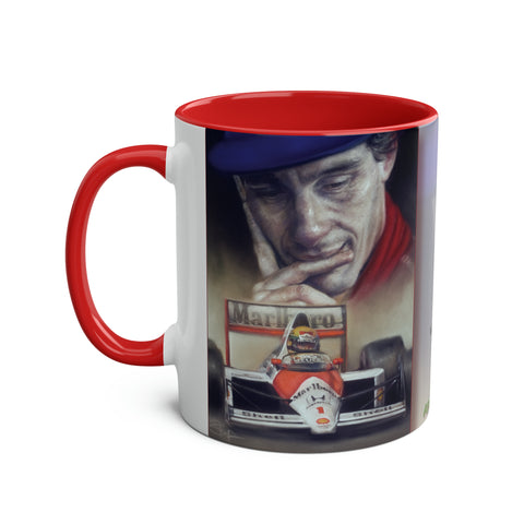Ayrton Senna. No Ordinary Man - Two-Tone Coffee Mug, 11oz