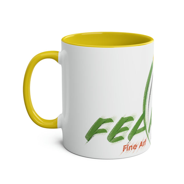 Fearless Fine Art - Two-Tone Coffee Mug, 11oz