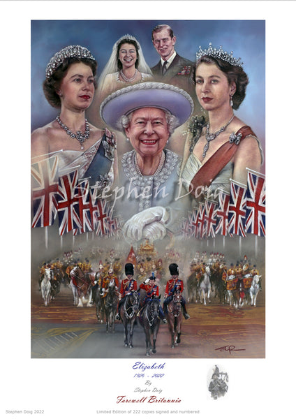 Elizabeth II - Farewell Britannia -  Ltd montage edition of 222 copies.