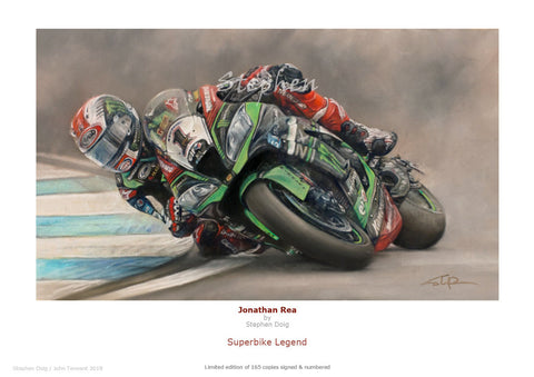 Jonathan Rea  'Superbike Legend'  Ltd edition of 165 copies.