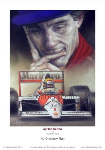 Ayrton Senna  No Ordinary Man    Ltd edition of 294 copies.