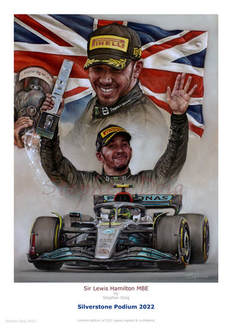 Silverstone Podium - British Grand Prix 2022  -  Ltd edition of 223 copies.