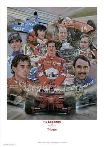 F1 Legends Tribute  Ltd edition of 295 copies.