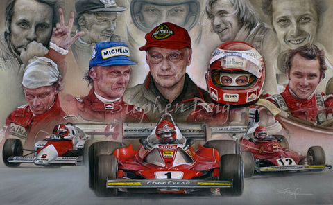 Niki Lauda  Memories Remain  original artwork