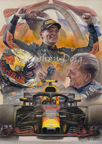 Max Verstappen  Austria 2018  original artwork
